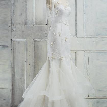 Mermaid Wedding Dress,long Wedding Dresses,..