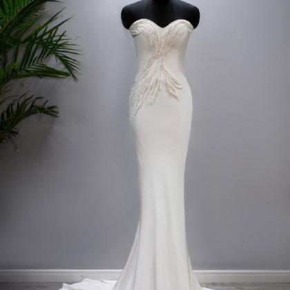 Sexy Soft Satin Mermaid Wedding Dress 2016 Vestido..