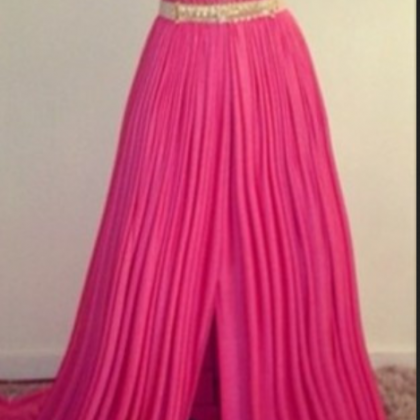Pink Prom Dresses,open Back Prom Gowns,backless..