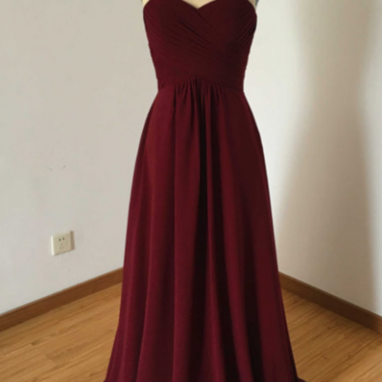 ,evening Dress,burgundy Bridesmaid..