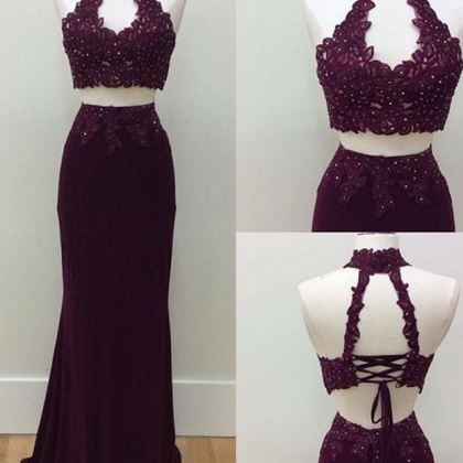 Two Pieces Prom Dress
