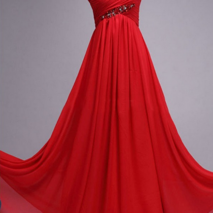 Prom Dress,red Prom Dresses,sexy Cap Sleeve Prom..