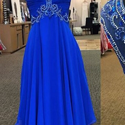 Blue Prom Dress, Gorgeous Prom Dress, Elegant Prom..