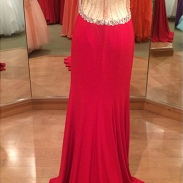 Luxurious Beaded Mermaid Prom Dress, Black Prom..