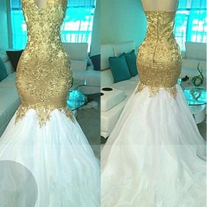 Halter Mermaid Prom Dress