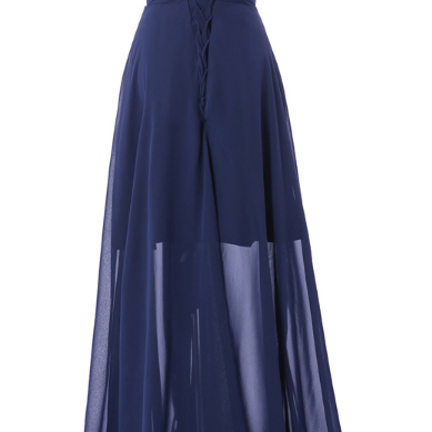 Elegant Formal Prom Dress Blue Bridesmaid Dresses..