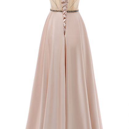 Wear A V-neck Ball Gown For Special Occasions..