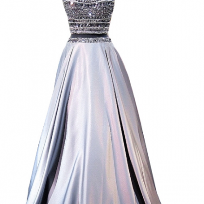 Prom Dress, Shiny A-line Cap Sleeves, An Amazing..