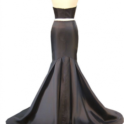 Long Mermaid Ball Gown, Simple..