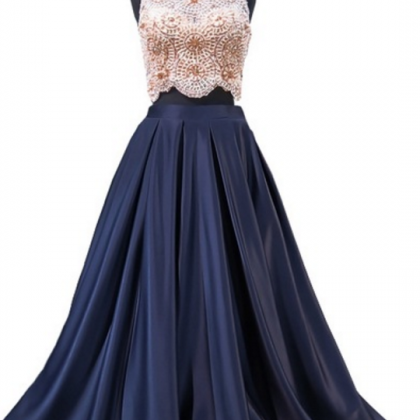 An Amazing Navy Blue Ball Gown With A Series A,..
