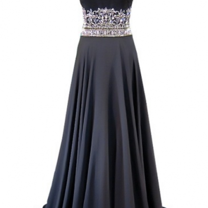 The Beautiful Long Evening Dress, The Crystal..