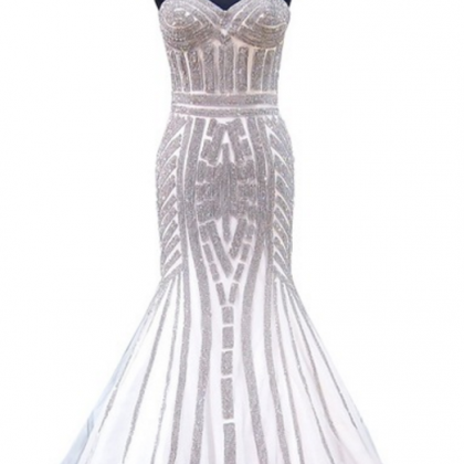 The Luxurious Mermaid Evening Gown, The Beautiful..