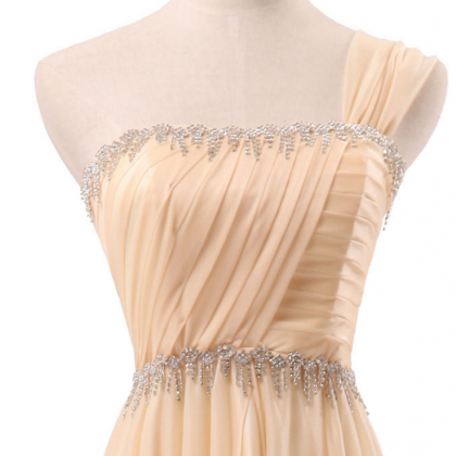 The Elegant Dress With Elegant Dress, One-shoulder..