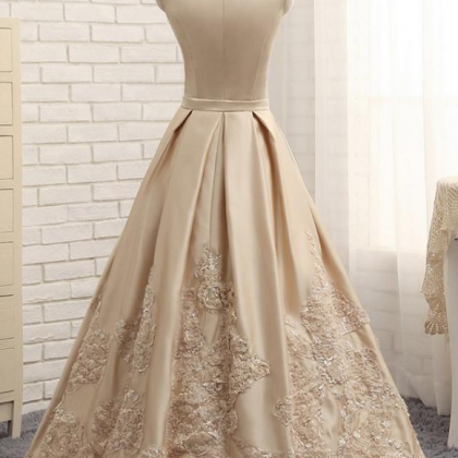 A-Line Knee-length V-neck Cap Sleeves Satin Dress Mulberry main image 1