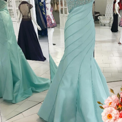 Luxurious Mermaid Long Prom Dress, Prom Dress,..