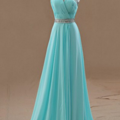 Pretty Simple One Shoulder Chiffon Prom Dresses, Bridesmaid Dresses ...