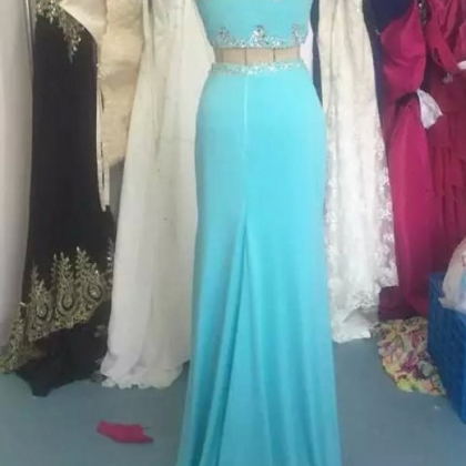 Light Blue Prom Dresses,mermaid Prom..