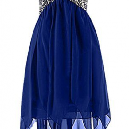 Royal Blue Homecoming Dress With..