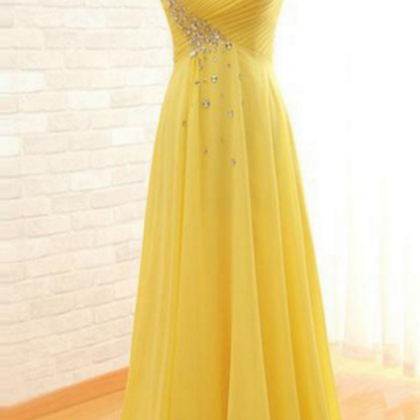 Niulatu Red A Line One Shoulder Chiffon Long Prom Dress Party Dress HZ0113
