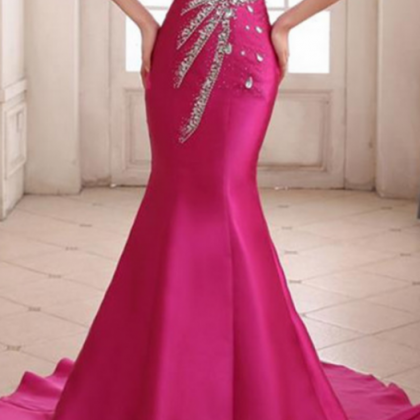 Custom Made Rosy Prom Dress, Sexy Sweetheart..
