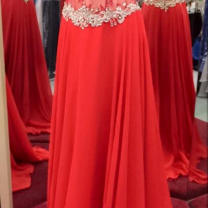 Lace Prom Dress, Red Prom Dress, Prom Gown, Prom..