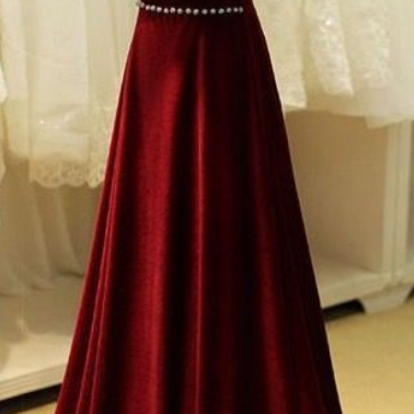 Evening Dress,long Ball Gowns,red Chiffon Prom..