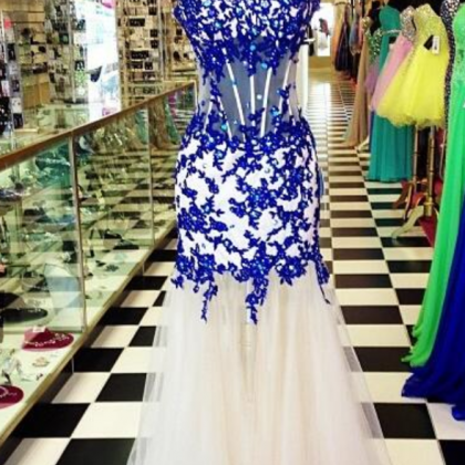 Elegant Prom Dress, Sweetheart Prom Dress, Royal..