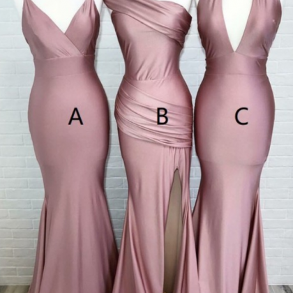 Lilac Sexy Mermaid Sweep Train Evening Dresses with Appliques