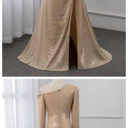 Ruby Outfit 2020 One Shoulder Long Sleeve Prom..