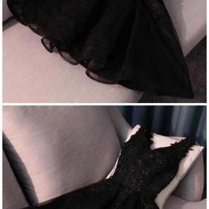 Ruby Outfit Black Mini Evening Dresses Sleeveless..