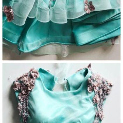 Ruby Outfit Mint Green Tulle Short Prom Homecoming..