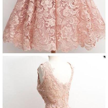 Ruby Outfit A Line Blush Pink Lace Homecoming..