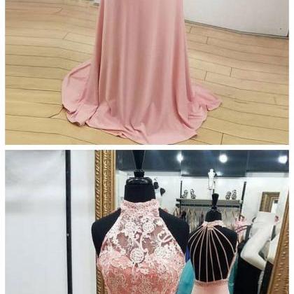 Ruby Outfit Sexy O Neck Lace Mermaid Prom Dress,..