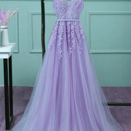 Tulle Floor Length Prom Dress, Style Party Dress