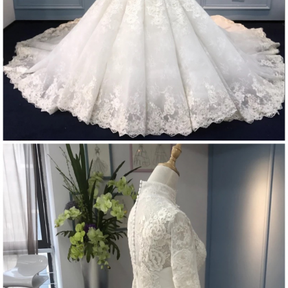 Wedding Dresses Ball Gown Long Sleeve Lace Turkey..