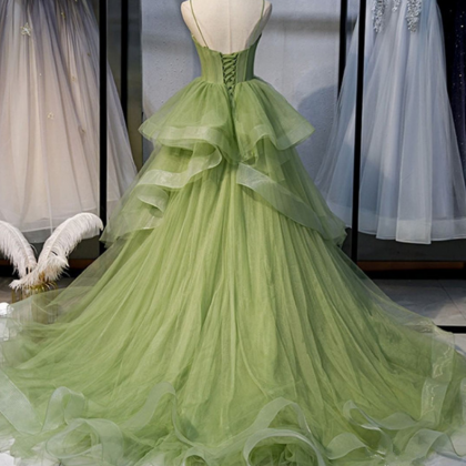 Charming Spaghetti Straps A-line Prom Dresses,..