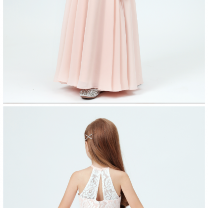 Flower Girl Dress, Girls Lace Bridesmaid Dresses..