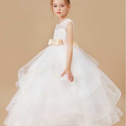 Flower Girl Dress,elegant Princess Children Party..