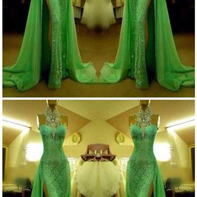 Prom Dress,sexy Prom Dress,green Prom Dress,custom..