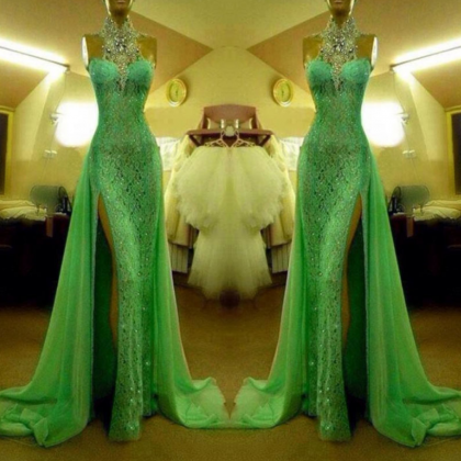 Prom Dress,sexy Prom Dress,green Prom Dress,custom..