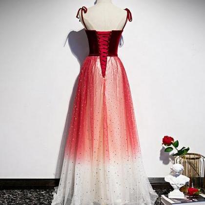 Sweetheart Tulle Long Prom Dress Tulle Formal..