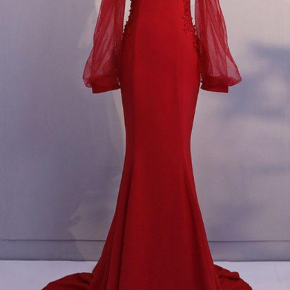Spandex Mermaid Long Prom Dress 2021, Formal..