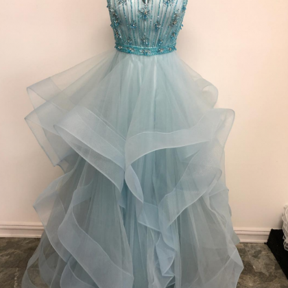 Princess Straps Prom Dress