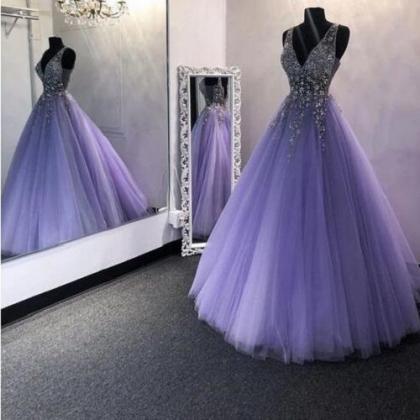 Elegant Lace Long A Line Prom Dress Evening Dress