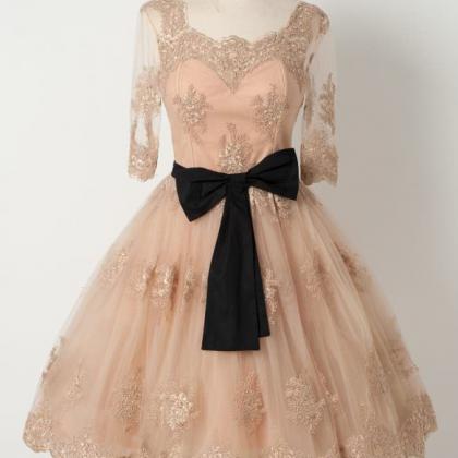 Elegant Homecoming Dresses With Bow,a-line..