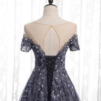 Amazing Prom Dress With Glitter Decoration // Long..