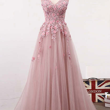 Lace Prom Dress,a Line Prom Dresses,long Prom..