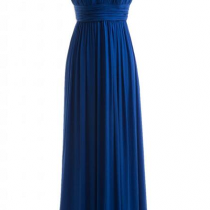 Royal Blue Prom Dress,a Line Halter Prom Dress,..