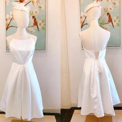 Homecoming Dresses Short Simple Wedding Dress,..