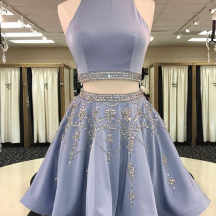 Cute Lavender Two-piece Homecoming ..